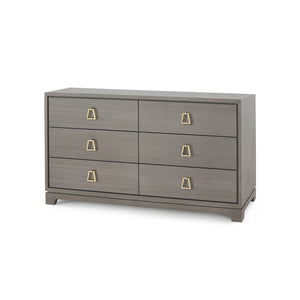 Extra Large 6-Drawer in Taupe Gray | Stanford Collection | Villa & House