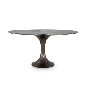 60" Black Cerused Oak Dining Table Top | Stockholm Collection | Villa & House
