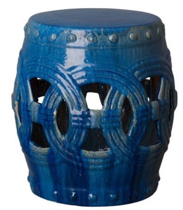 Large Eternity Garden Stool - Marine Blue