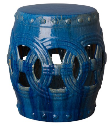 Eternity Garden Stool - Marine Blue