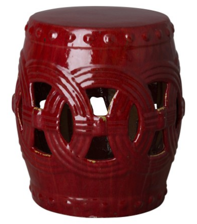 Eternity Garden Stool - Red