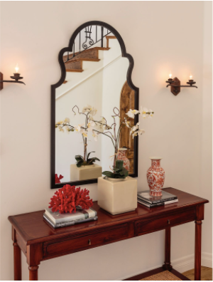 Cathedral Arched Mirror - Black