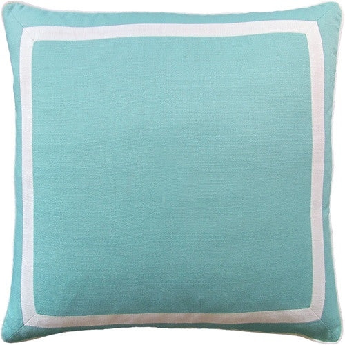 Mitered Border Indoor/Outdoor Pillow – Custom Colors