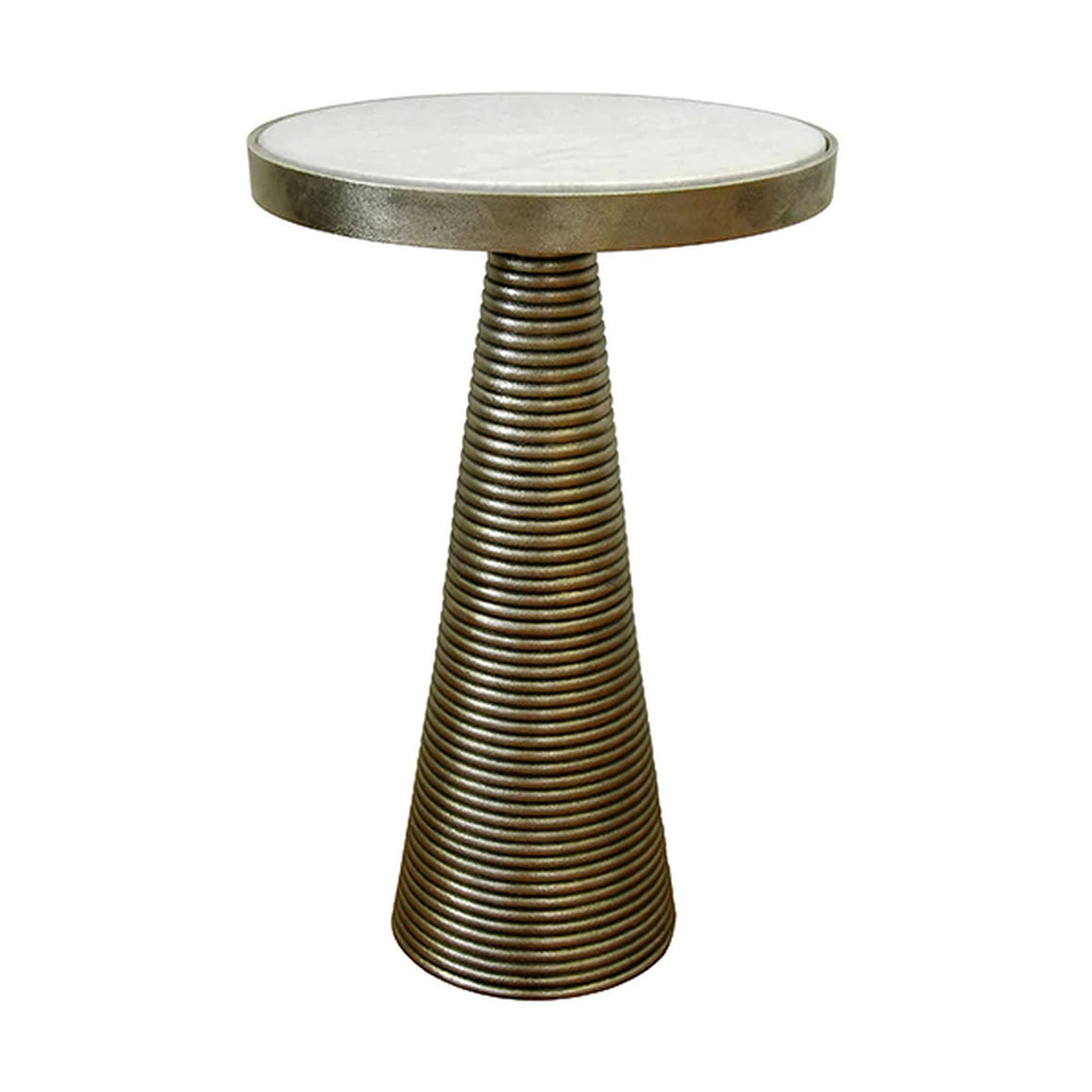 Worlds Away Tara Tapered Side Table - Brass
