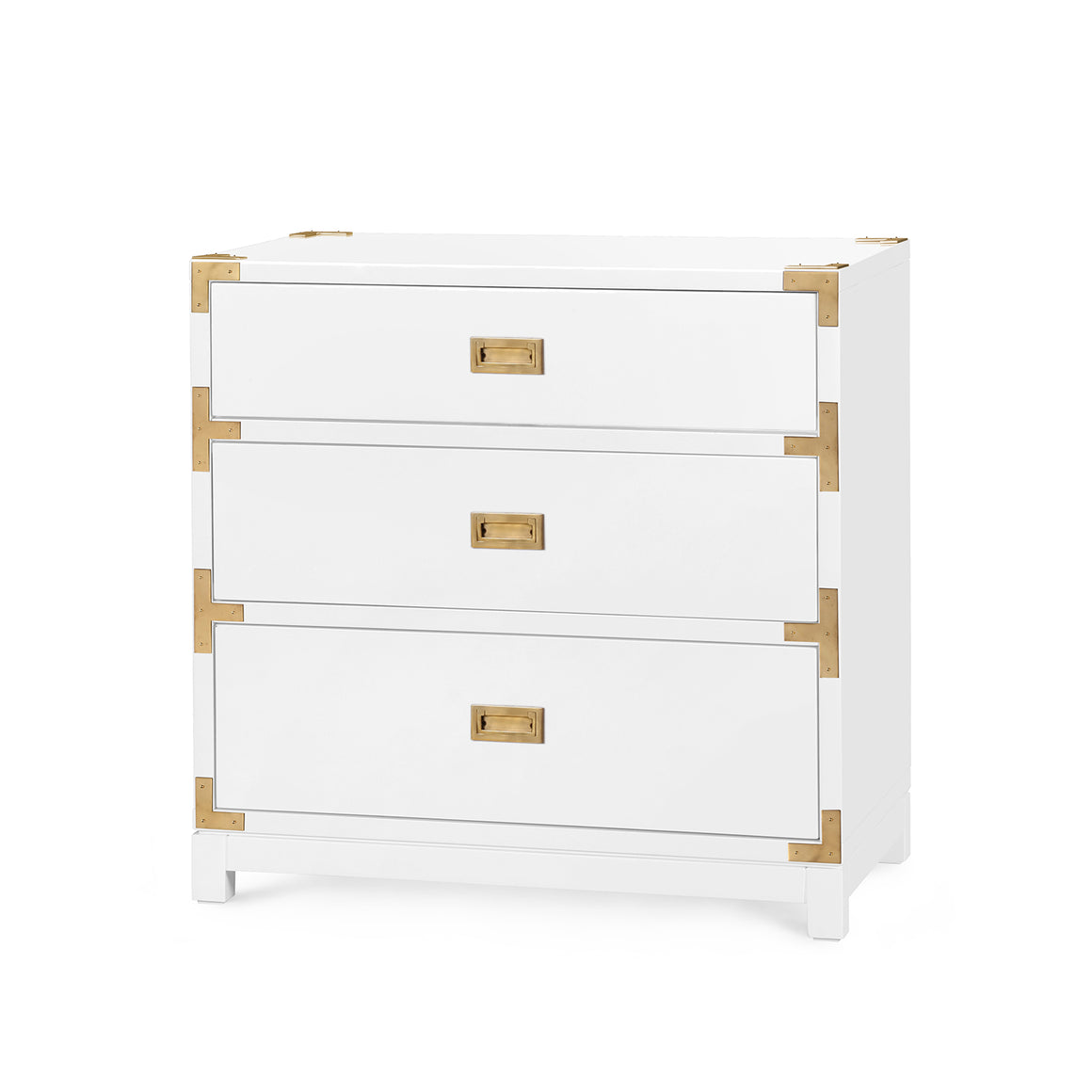 3-Drawer Side Table in White | Victoria Collection | Villa & House