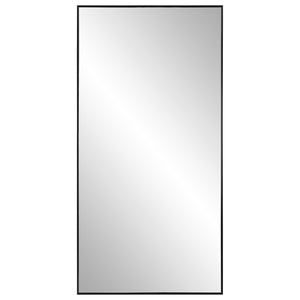 Thin Rectangular Framed Mirror-BlCK