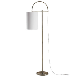 Arc Style Base Floor Lamp-Brushed Brass Finish