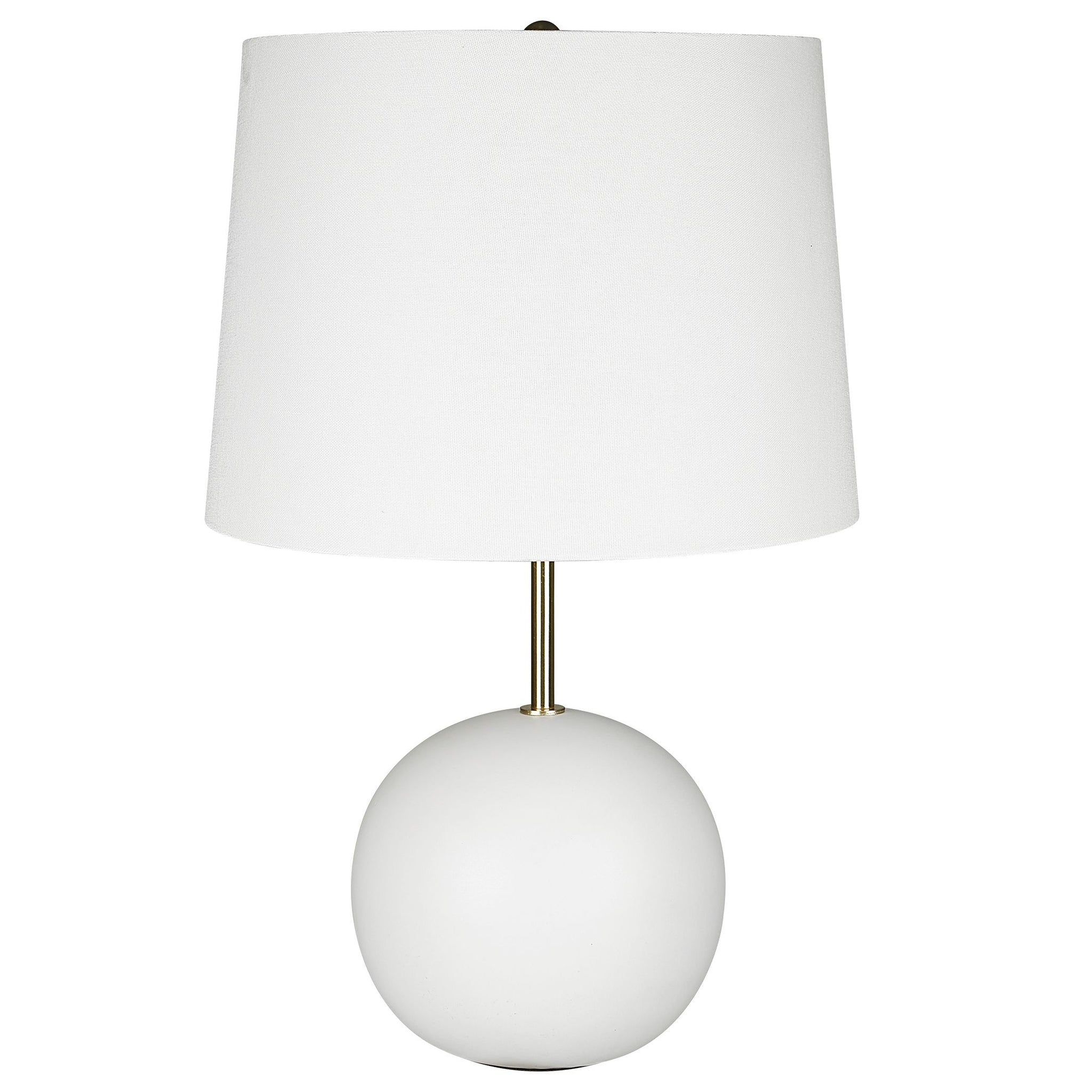 White Sphere Base Accent Lamp