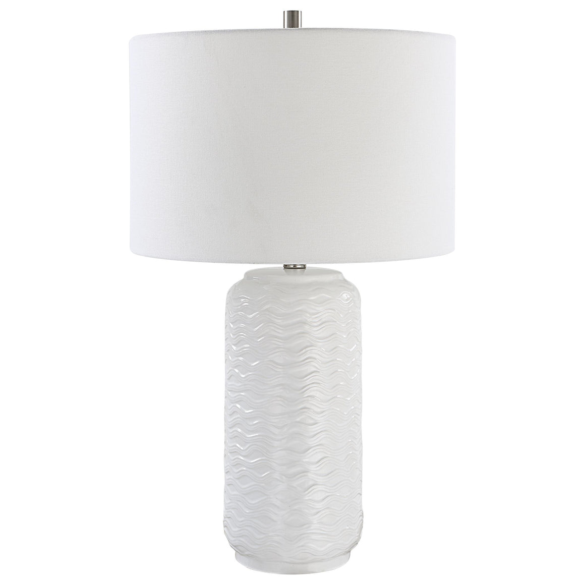 White Wave Ceramic Table Lamp