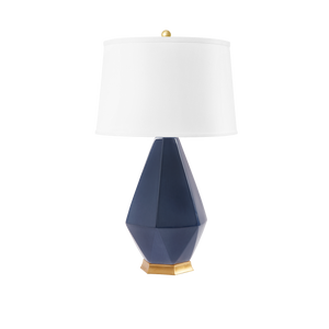 Lamp in Gold Leaf Base & Gold Cord | Olsen Collection | Villa & House