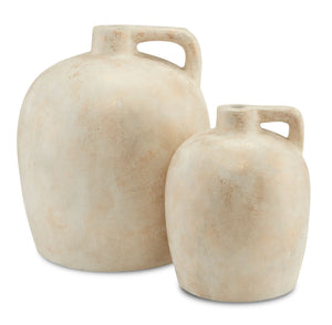Terre d'Argile Medium Ivory Vase - Beige/Gold