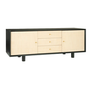 Zoe Three Drawer Entertainment Console with Veneer