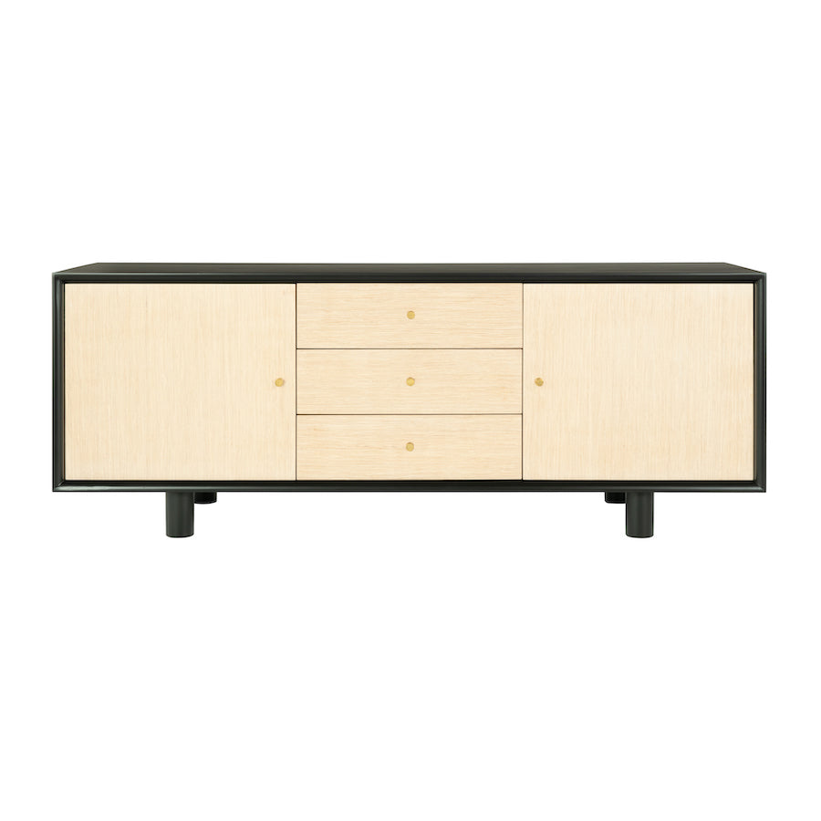 Zoe Three Drawer Entertainment Console with Veneer