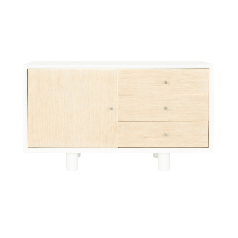 Zoe Mini 3-Drawer Entertainment Console with Veneer