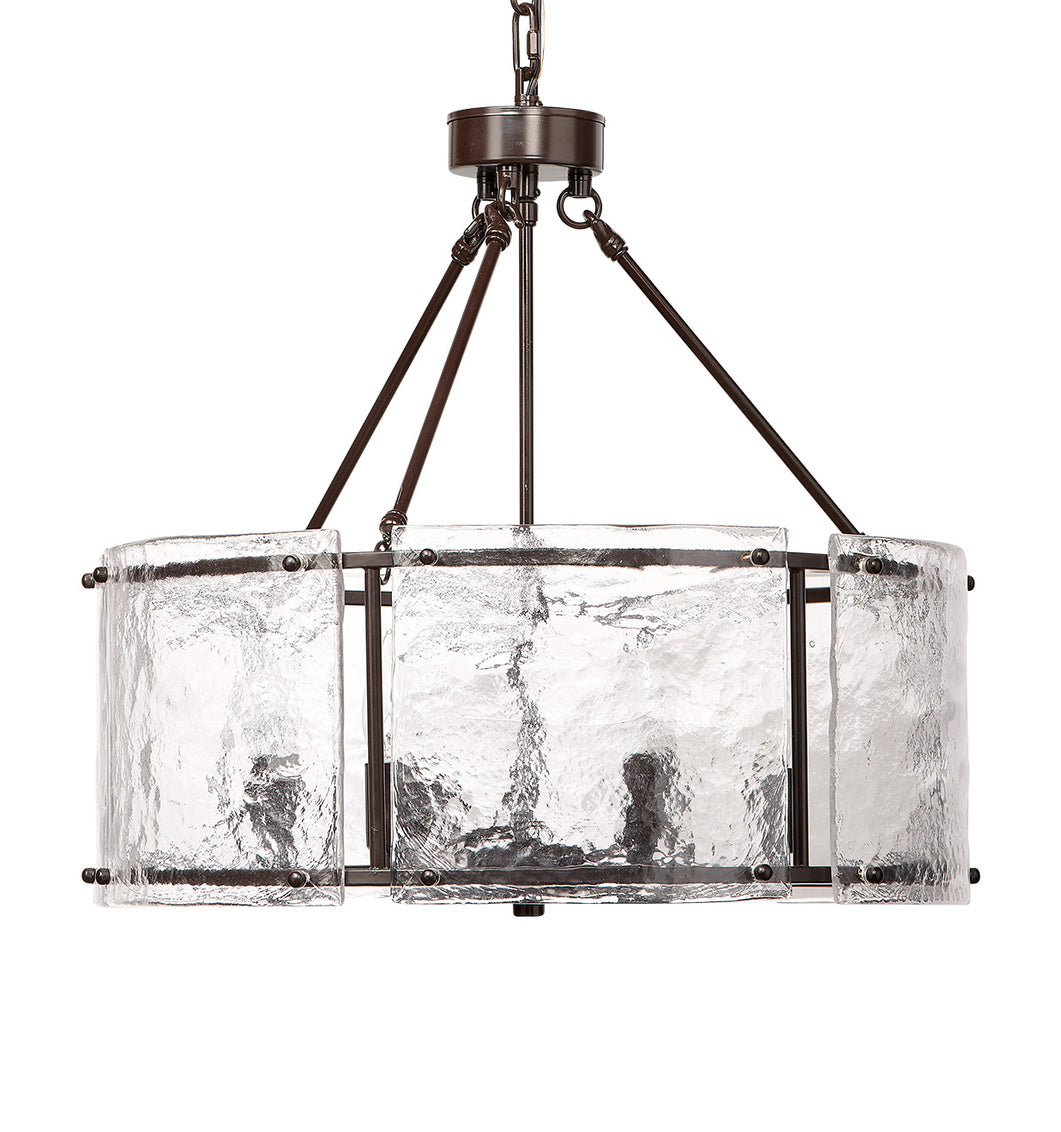 Glenn Large Round Chandelier in Oil Rubbed Bronze