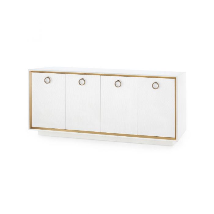 4-Door Cabinet - White | Ansel Collection | Villa & House