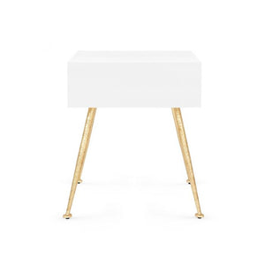 1-Drawer Side Table - White | Arno Collection | Villa & House