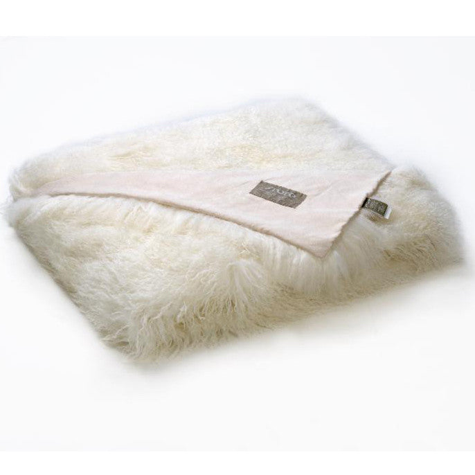 Bedding - Tibetan Lamb Throw - Ivory
