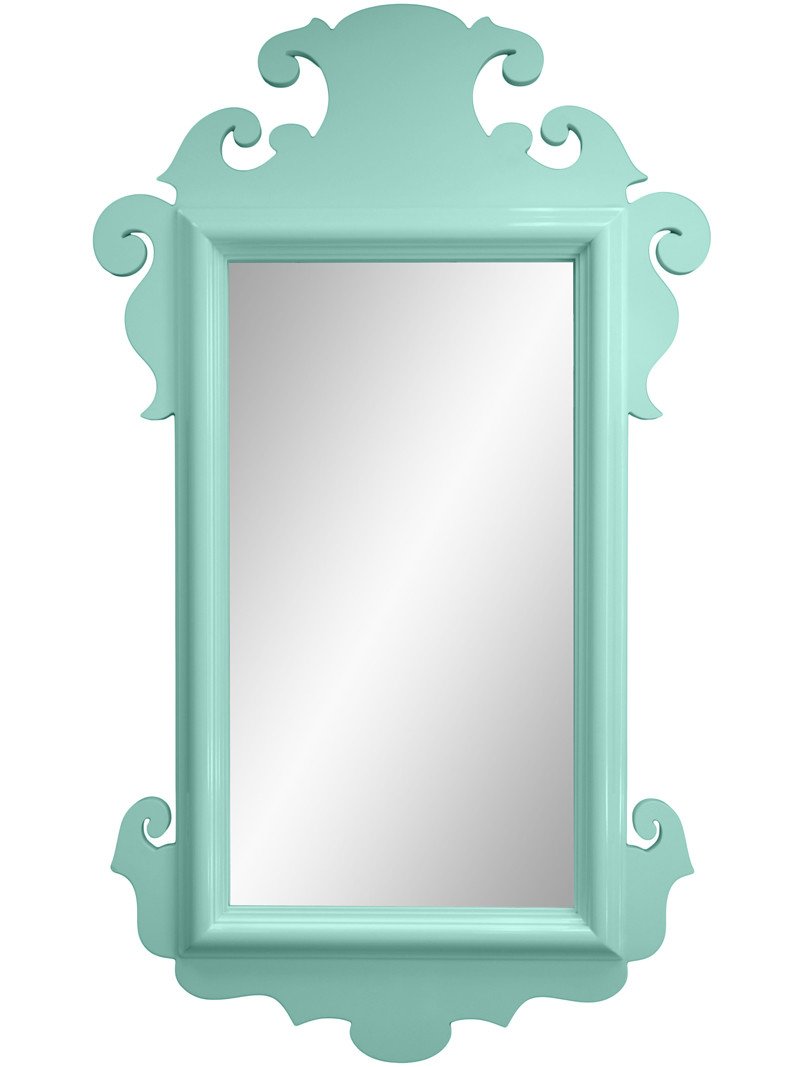 Charleston Lacquer Mirror - Ocean Blue (Additional Colors Available)