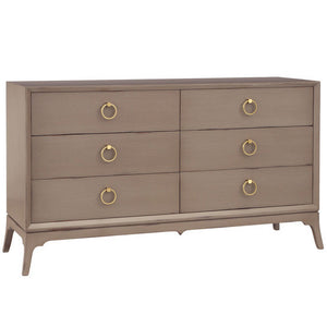 Furniture - Bennett Six Drawer Dresser - Taupe ( 28 Finish & 3 Hardware Options )