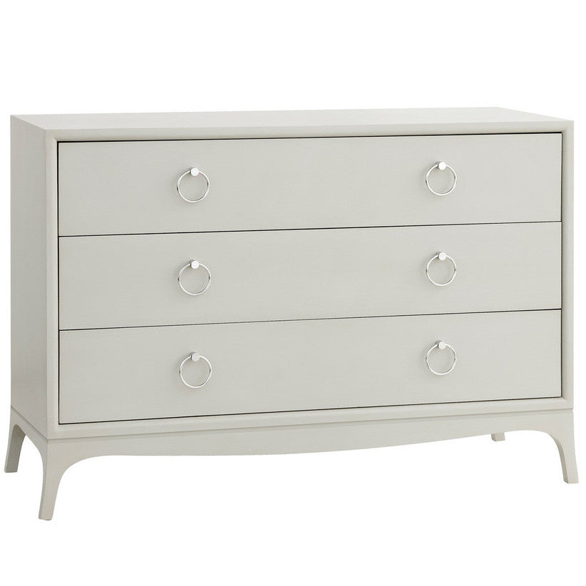 Furniture - Fiona Three Drawer Low Boy Dresser - French Grey ( 28 Finish & 3 Hardware Options )
