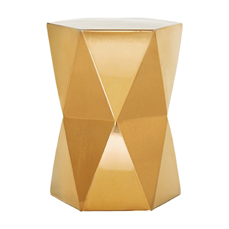 Garden Stools - Matrix Garden Stool - Gold