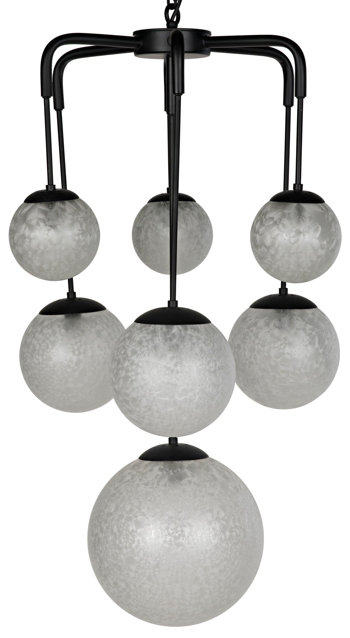 Artemis Chandelier -  Black Metal