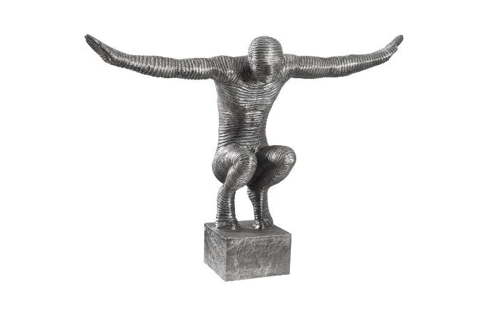 Outstretched Arms Sculpture, Aluminum, Small