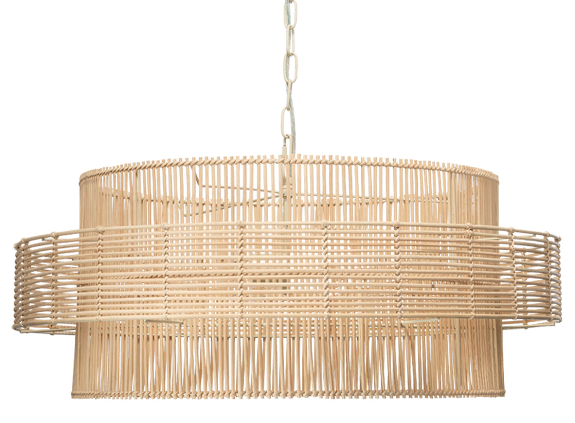 Concentric Pendant-Natural Rattan