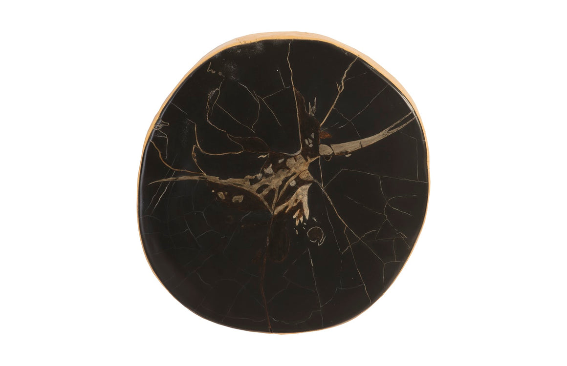 Cast Petrified Wood Wall Tile, Resin