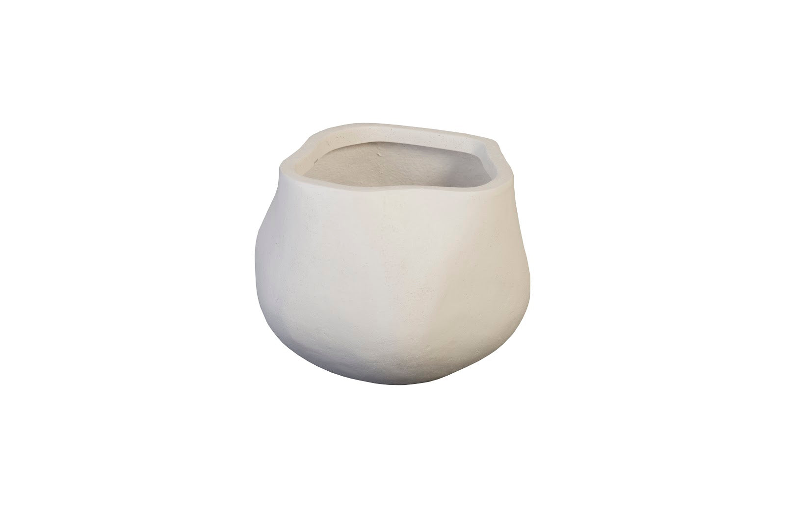 Claire Planter, Small, White