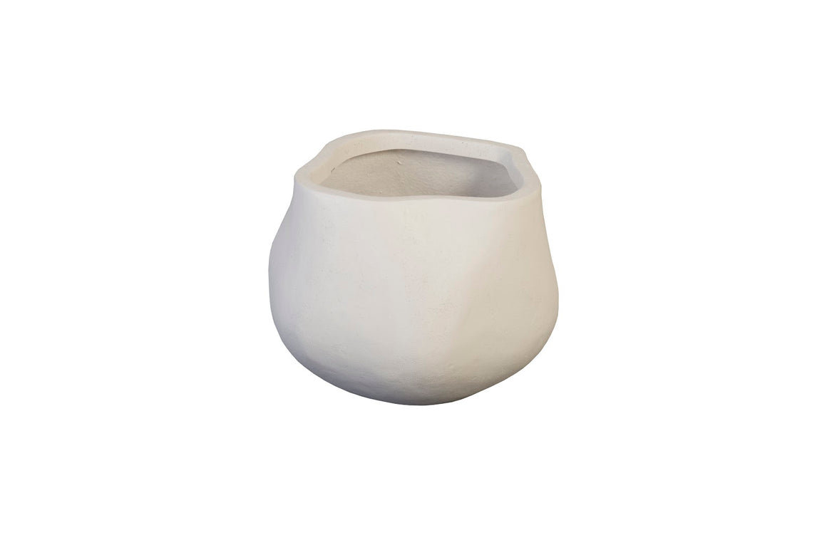 Claire Planter, Small, White