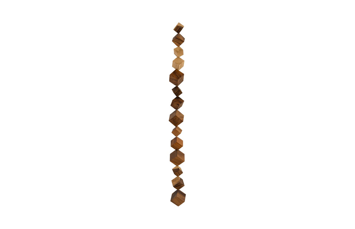 Dice Wall Art, Chamcha Wood, Natural