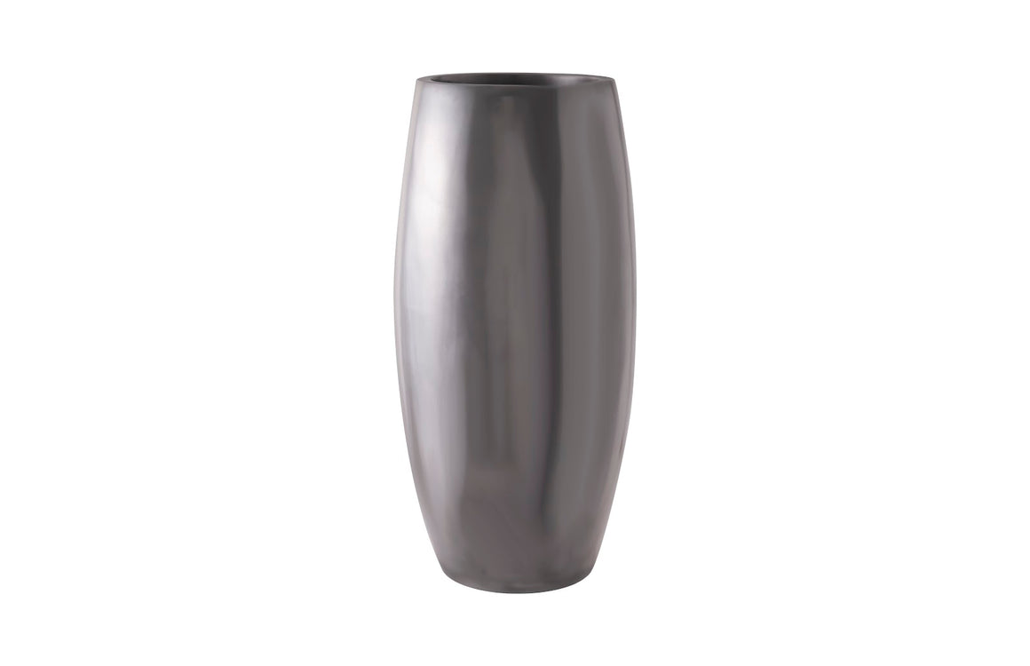 Elonga Planter, Polished Aluminum, LG