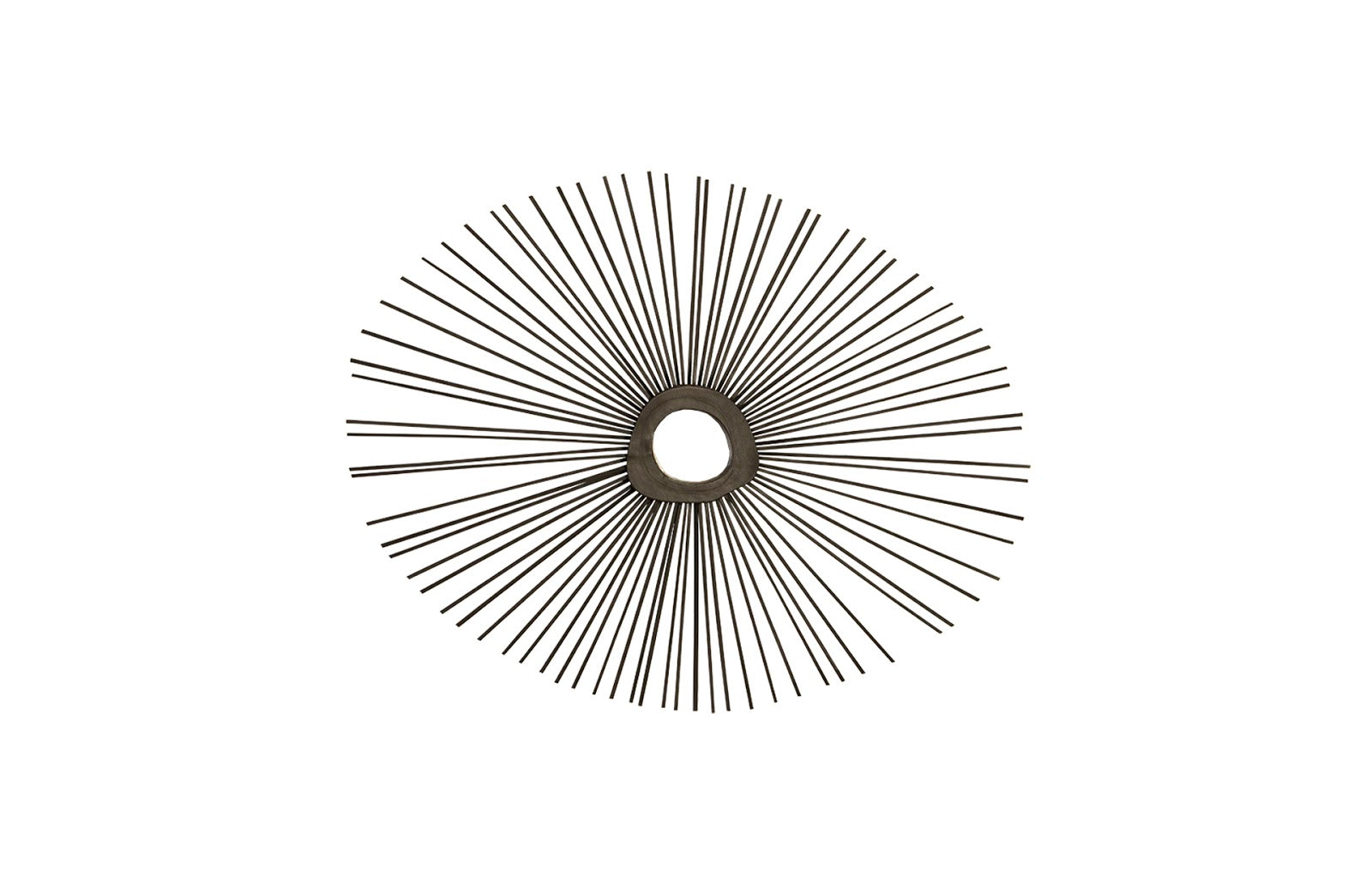 Spoke Mirror, Burnt, Round