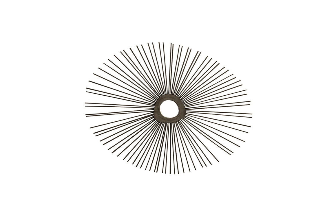 Spoke Mirror, Burnt, Round