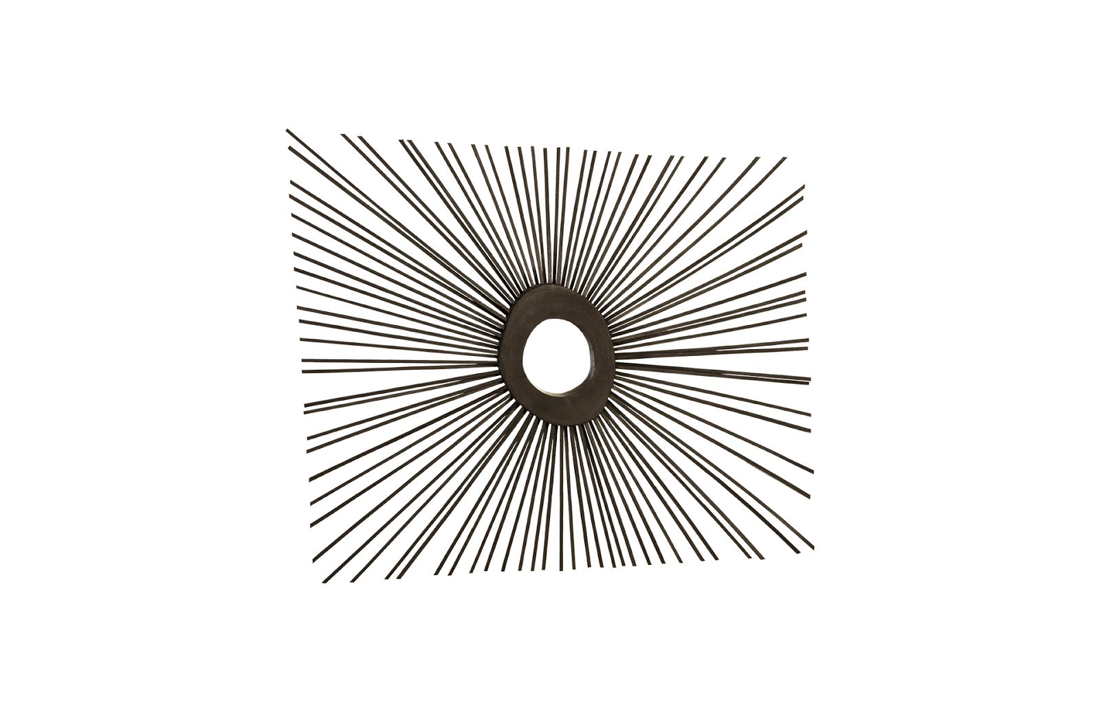 Spoke Mirror, Burnt, Square