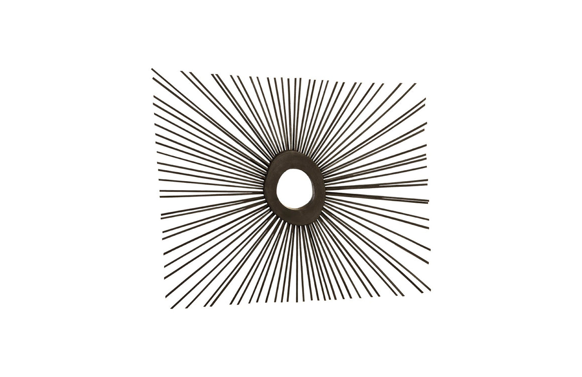 Spoke Mirror, Burnt, Square