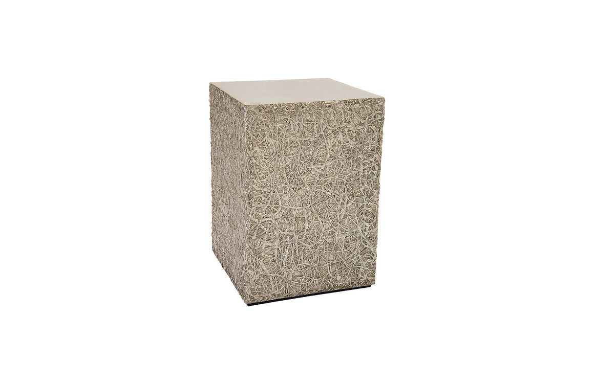 String Theory Pedestal, Silver Leaf, SM