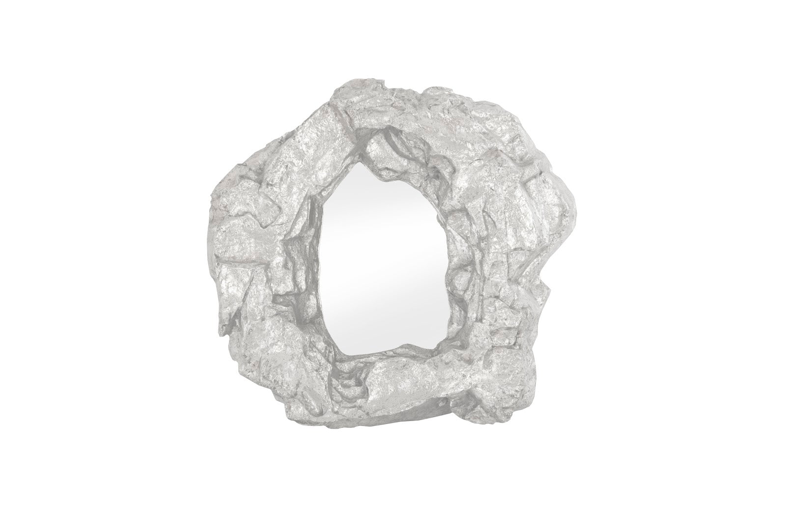 Rock Pond Mirror, Silver Leaf