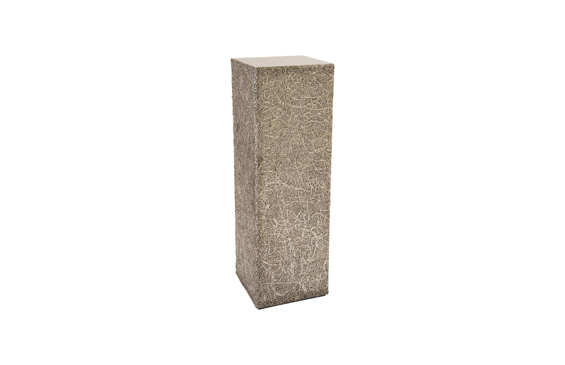 String Theory Pedestal, Silver Leaf, LG