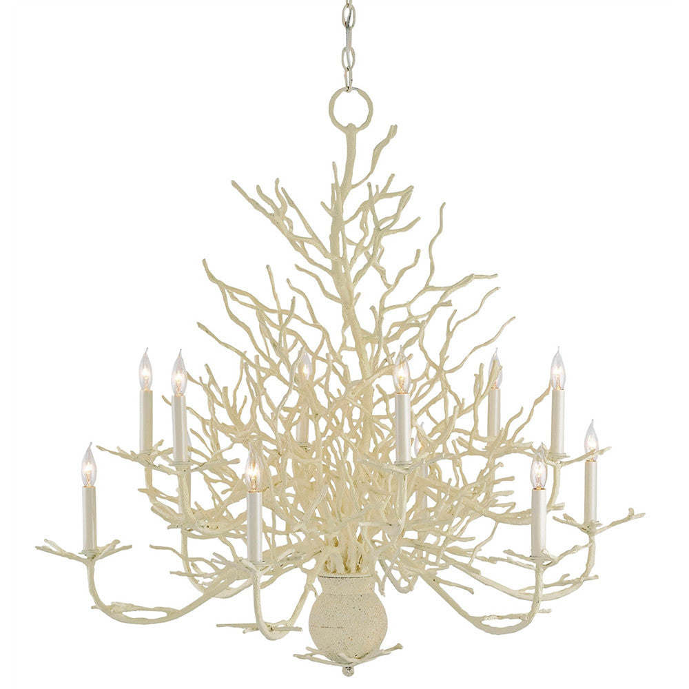 Lighting - Faux Coral Chandelier —Large