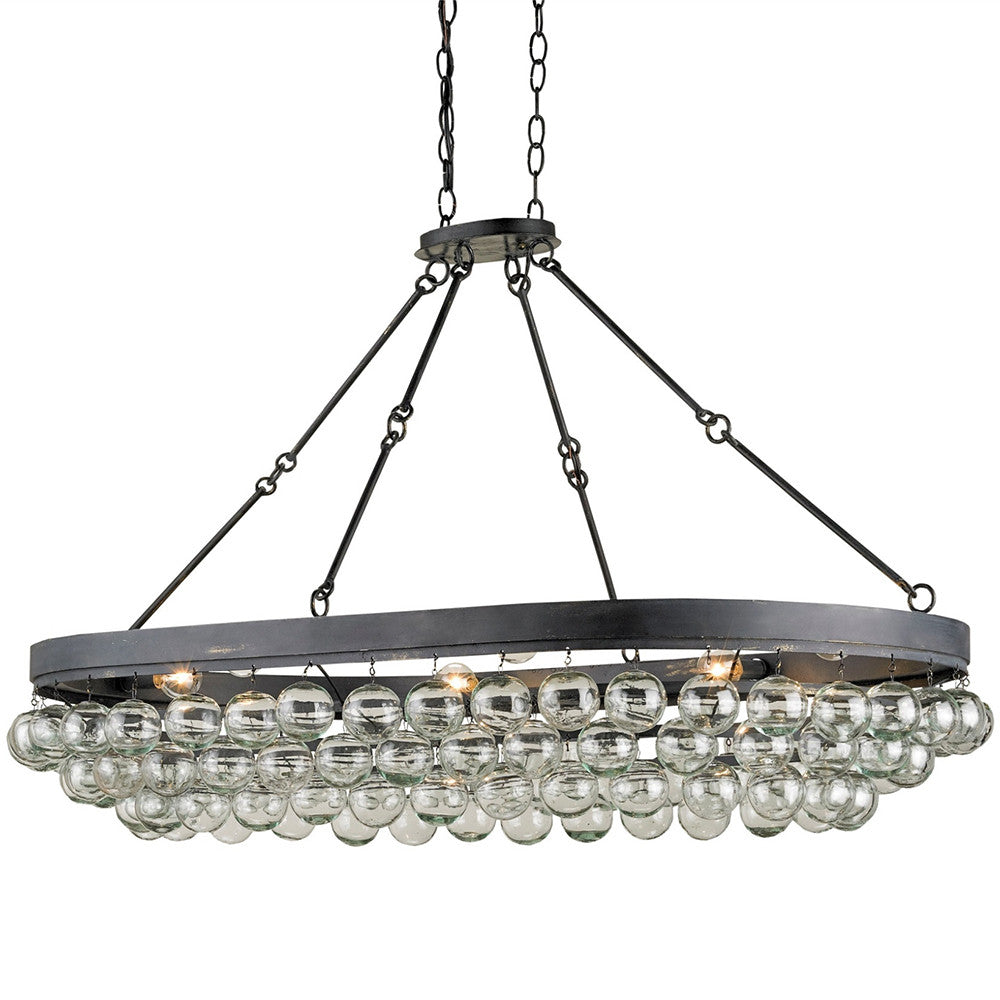 Lighting - Glass Bubbles Oval Chandelier