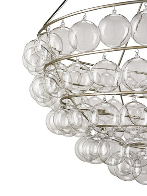 Lighting - Glass Bubbles Spiral Chandelier