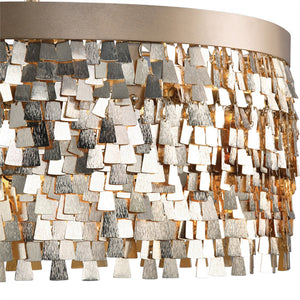 Lighting - Textured Scales Chandelier — Gold
