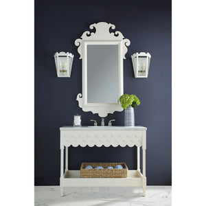 Capri Large Lacquer Vanity Hinting Blue (Additional Colors Available)