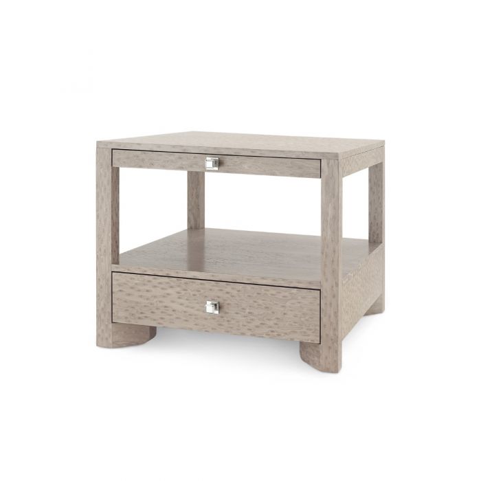 1-Drawer Side Table - Taupe Gray | Lugano Collection | Villa & House