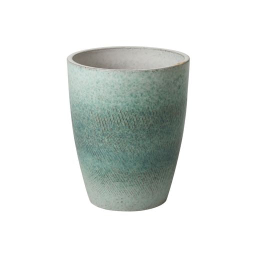 Medium Bullet Ceramic Planter - Coastal Splash