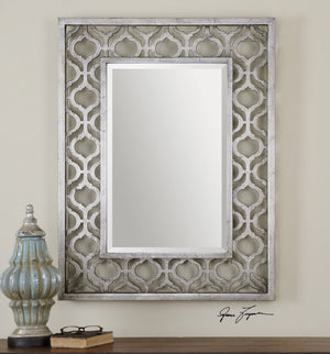 Mirrors - Silver Leaf Moroccan Mirror