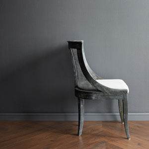 Curved Cane Chair — Grey | Monaco Collection | Villa & House